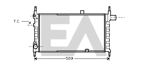 Radiateur, refroidissement du moteur EACLIMA 31R54036