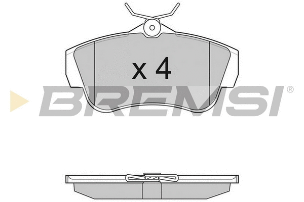 Kit de plaquettes de frein, frein à disque BREMSI BP3284TR