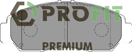 Kit de plaquettes de frein, frein à disque PROFIT 5005-1669