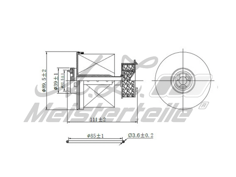 Filtre à carburant A.Z. Meisterteile AZMT-41-020-1478