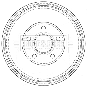 Tambour de frein BORG & BECK BBR7137