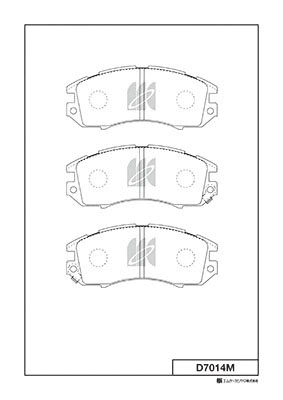 Kit de plaquettes de frein, frein à disque MK Kashiyama D7014M