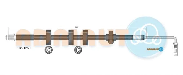 Flexible de frein ADRIAUTO 35.1250