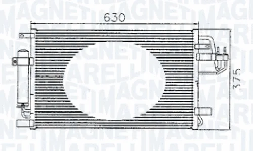 Condenseur, climatisation MAGNETI MARELLI - BR 351302361MM