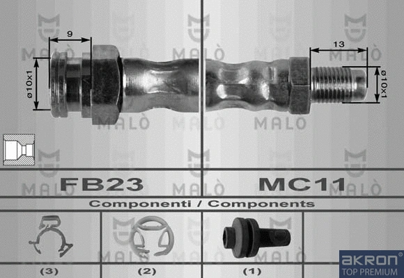Flexible de frein AKRON-MALÒ 8436