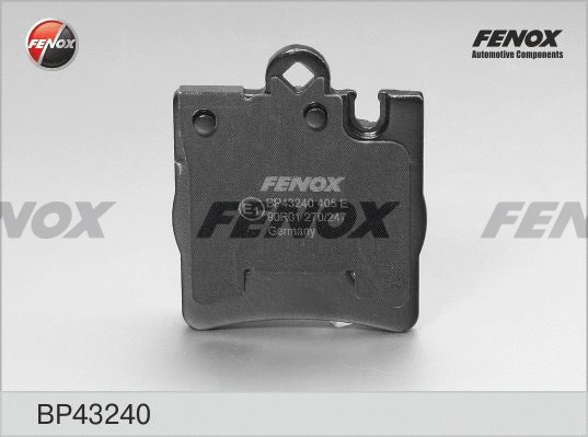 Kit de plaquettes de frein, frein à disque FENOX BP43240