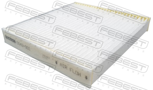 Filtre, air de l'habitacle FEBEST 0143-001