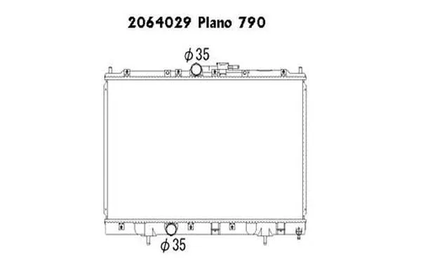 Radiateur, refroidissement du moteur ORDONEZ 2064029