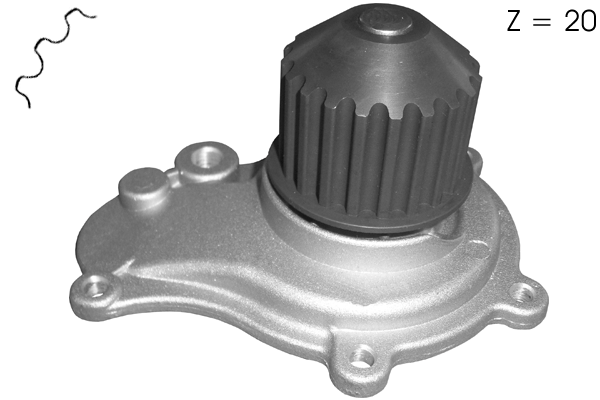 Pompe à eau, refroidissement du moteur TECDRIVE TPAE0225
