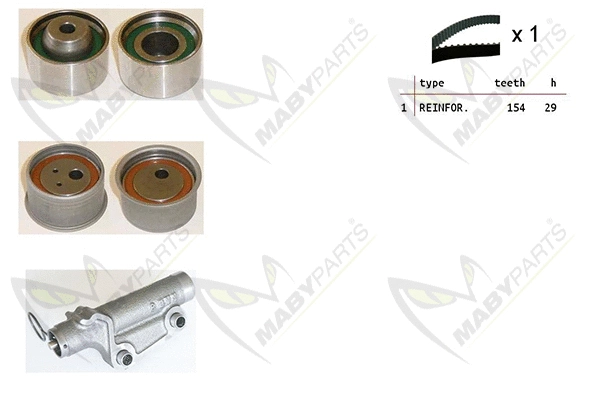 Kit de courroie crantée MABYPARTS OBK010504