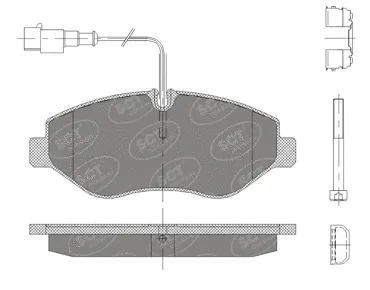 Kit de plaquettes de frein, frein à disque SCT - MANNOL SP 416 PR