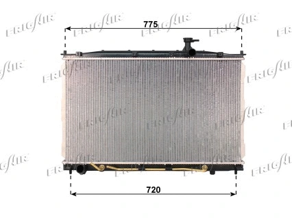 Radiateur, refroidissement du moteur FRIGAIR 0128.3110