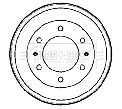 Tambour de frein BORG & BECK BBR7163