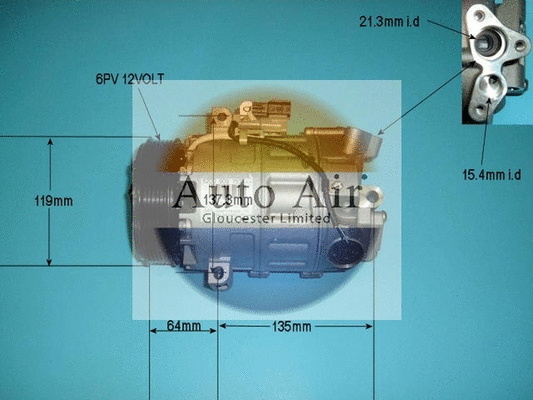 Compresseur, climatisation AUTO AIR GLOUCESTER 14-9732