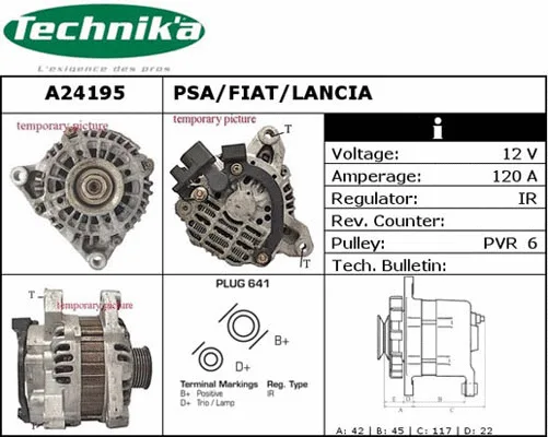 Alternateur Technika A24195