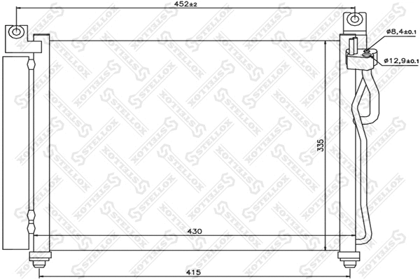 Condenseur, climatisation STELLOX 10-45114-SX