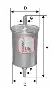 Filtre à carburant SOFIMA S 1848 B