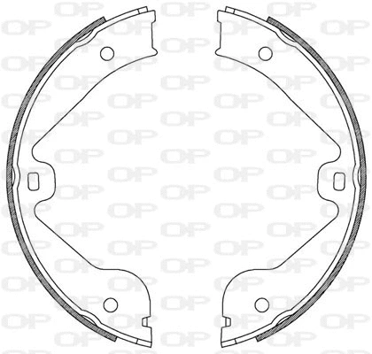 Jeu de mâchoires de frein OPEN PARTS BSA2211.00