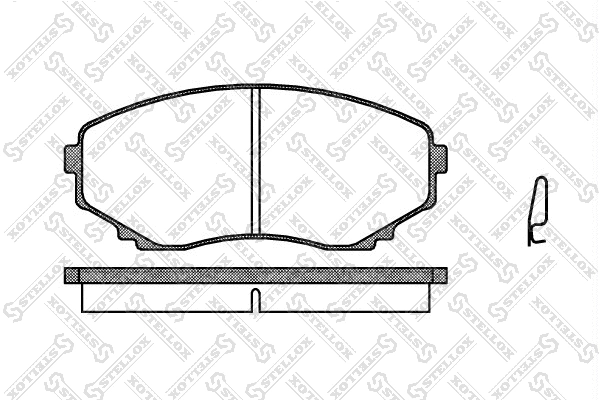 Kit de plaquettes de frein, frein à disque STELLOX 408 000-SX