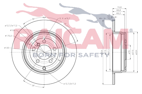 Disque de frein RAICAM RD01421