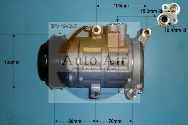 Compresseur, climatisation AUTO AIR GLOUCESTER 14-2082P