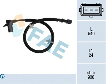 Capteur d'angle, vilebrequin FAE 79301