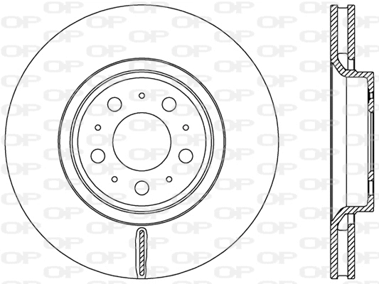 Disque de frein OPEN PARTS BDR2455.20