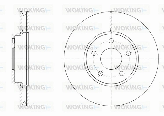 Disque de frein WOKING D62533.10
