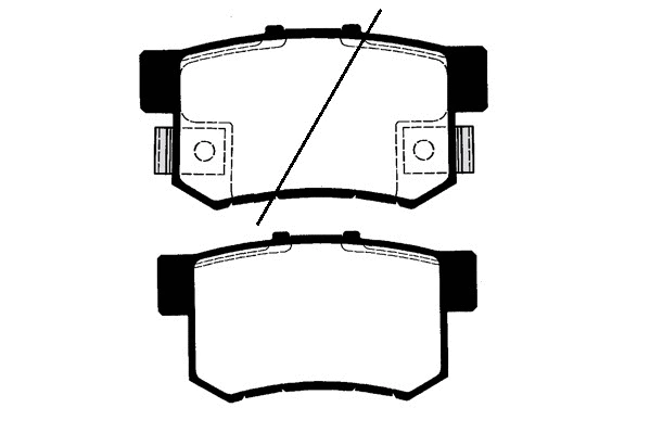 Kit de plaquettes de frein, frein à disque Technika 02040