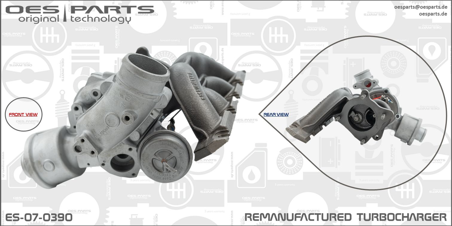 Turbocompresseur, suralimentation OES PARTS ES-07-0390
