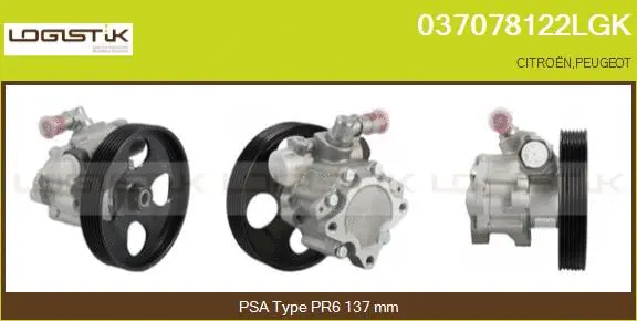 Pompe hydraulique, direction LGK 037078122LGK