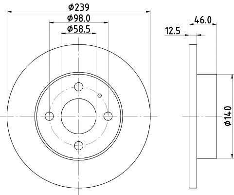 Disque de frein MINTEX MDC382