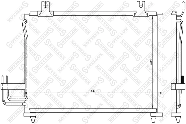Condenseur, climatisation STELLOX 10-45626-SX