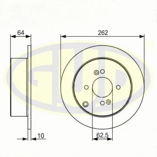 Disque de frein G.U.D. GDB110312