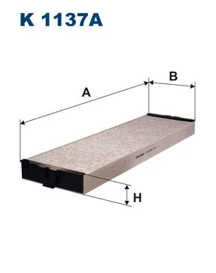 Filtre, air de l'habitacle FILTRON K 1137A