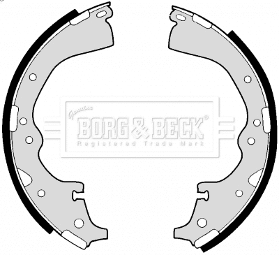 Jeu de mâchoires de frein BORG & BECK BBS6176