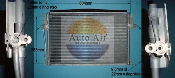 Condenseur, climatisation AUTO AIR GLOUCESTER 16-6542