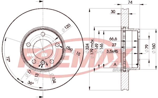 Disque de frein FREMAX BD-5859