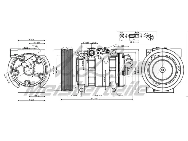Compresseur, climatisation A.Z. Meisterteile AZMT-45-041-1113