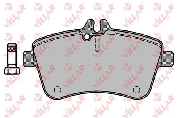 Kit de plaquettes de frein, frein à disque VILLAR 626.1243