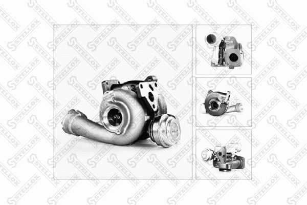 Turbocompresseur, suralimentation STELLOX 10-80306-SX