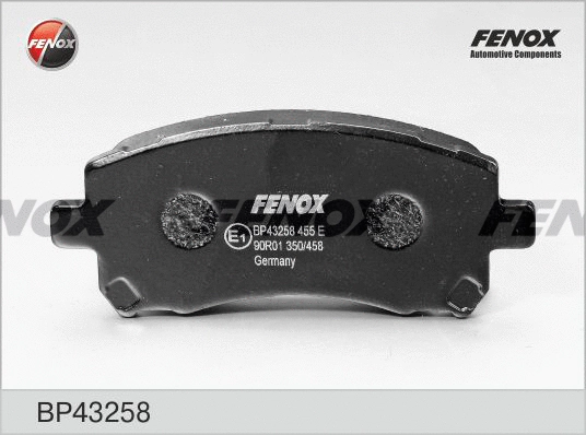Kit de plaquettes de frein, frein à disque FENOX BP43258
