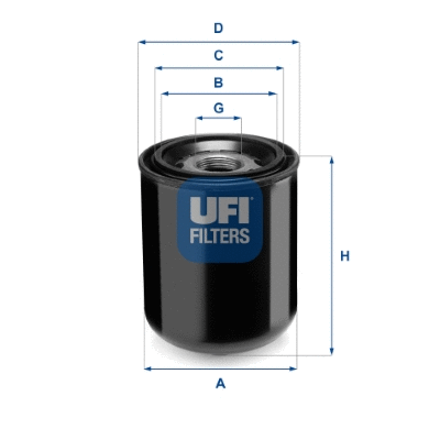 Cartouche de dessicateur, système d'air comprimé UFI 27.344.00