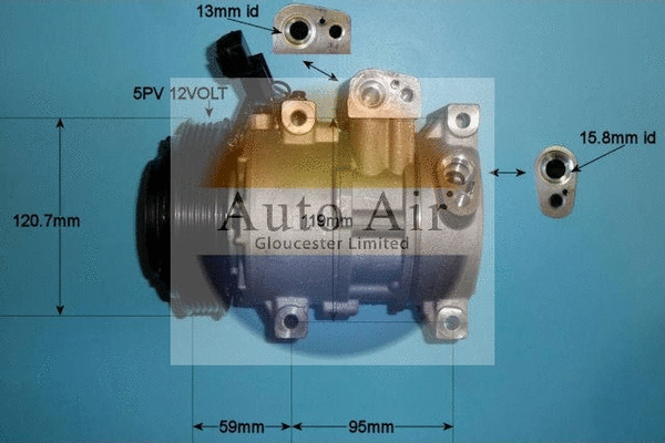 Compresseur, climatisation AUTO AIR GLOUCESTER 14-0210