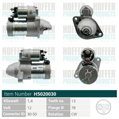 Démarreur HOFFER H5020030