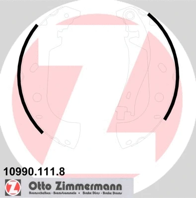 Jeu de mâchoires de frein ZIMMERMANN 10990.111.8