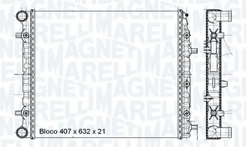 Radiateur, refroidissement du moteur MAGNETI MARELLI - BR RMM698001M