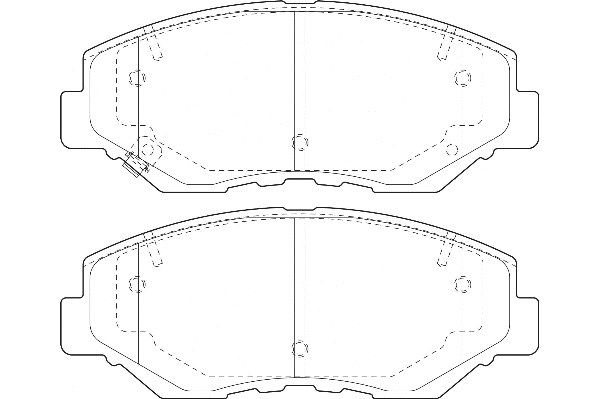 Kit de plaquettes de frein, frein à disque Omnicraft 2135190