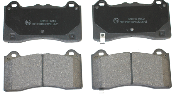Kit de plaquettes de frein, frein à disque National NP2888