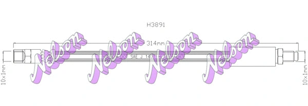 Flexible de frein KAWE H3891